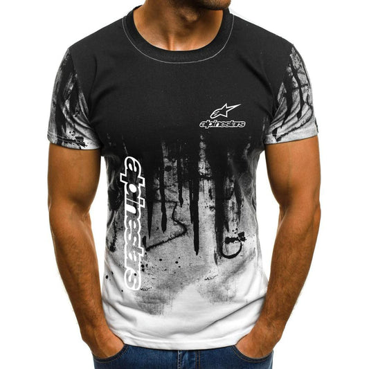 2021 Alpinestars Men's Sport T-shirt Summer Sleeve O-neck Leisure Outwear Tees Breathable Casual Men T Shirt Short sleeves