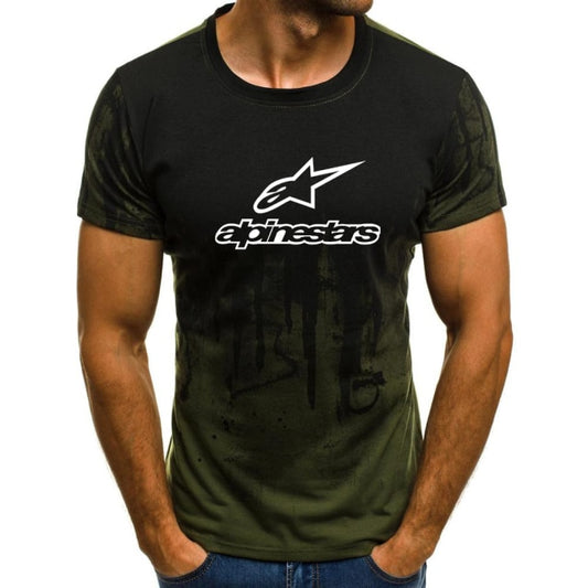2021 Alpinestars Men's Sport T-shirt Summer Sleeve O-neck Leisure Outwear Tees Breathable Casual Men T Shirt Short sleeves