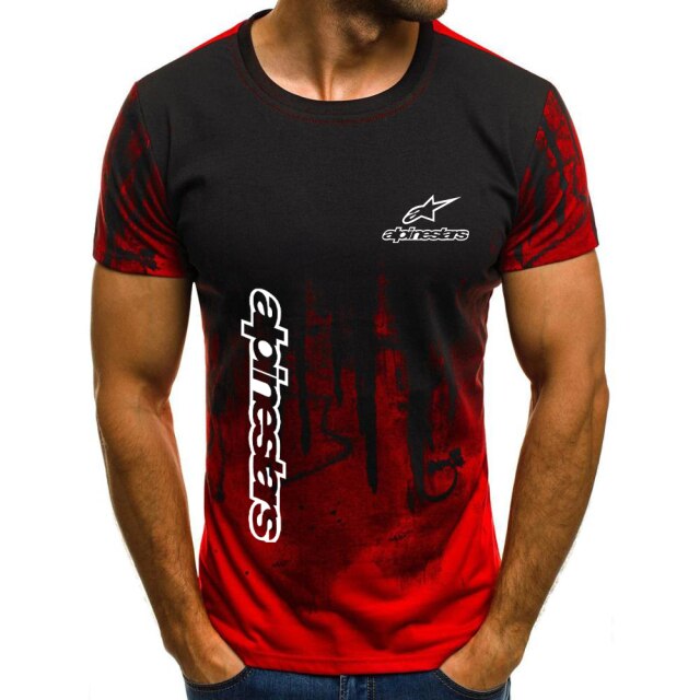 2021 Alpinestars Men's Sport T-shirt Summer Sleeve O-neck Leisure Outwear Tees Breathable Casual Men T Shirt Short sleeves
