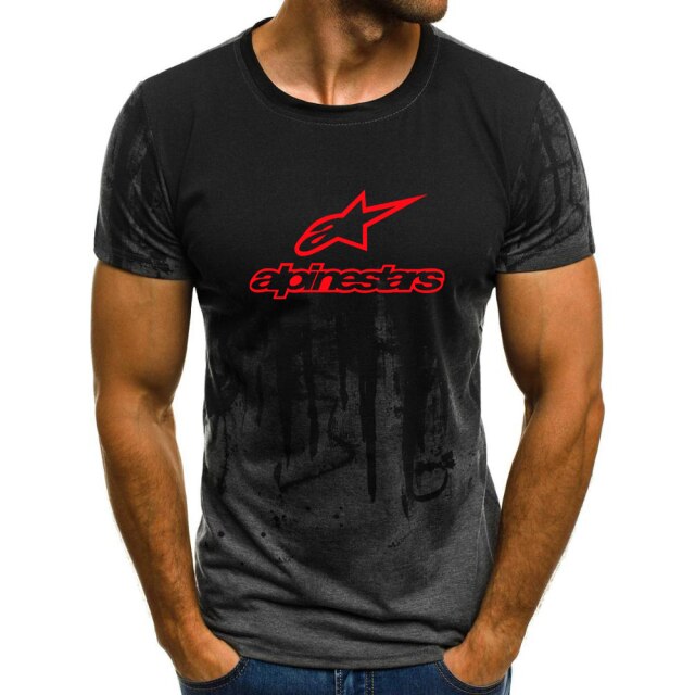 2021 Alpinestars Men's Sport T-shirt Summer Sleeve O-neck Leisure Outwear Tees Breathable Casual Men T Shirt Short sleeves