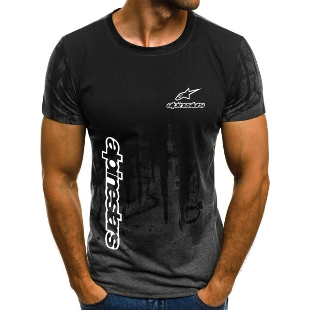 2021 Alpinestars Men's Sport T-shirt Summer Sleeve O-neck Leisure Outwear Tees Breathable Casual Men T Shirt Short sleeves